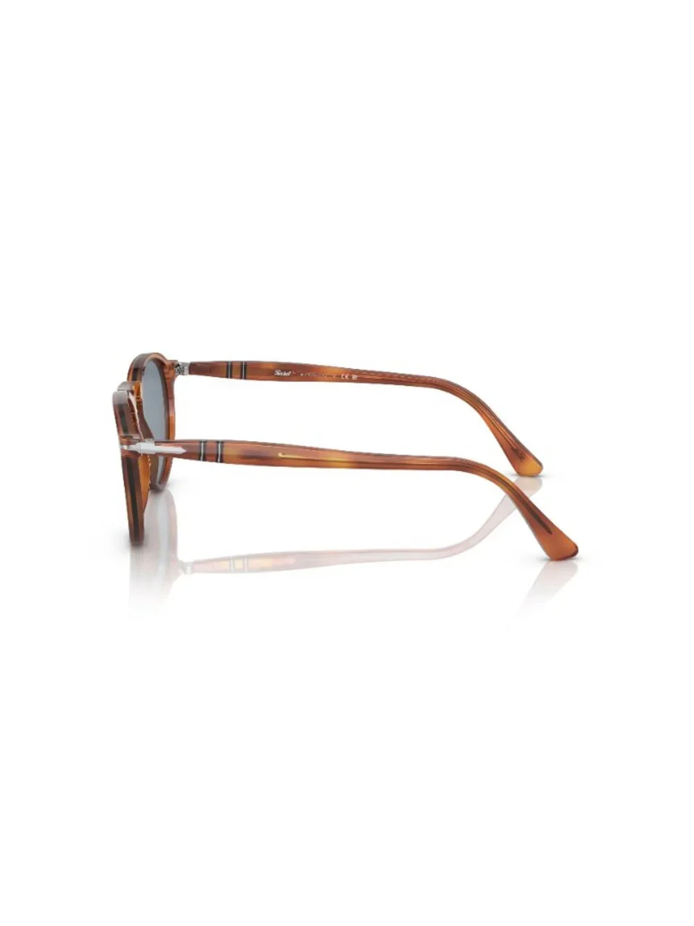 New Persol Unisex Sunglasses Brown Blue Lens Acetate Frame PO3286S 96 56 53